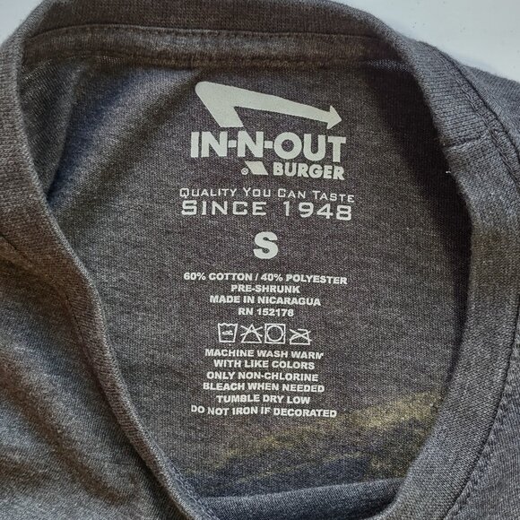 In-N-Out Burger California T-Shirt 'Simple Things' Gray Crewneck Men's Small - Picture 8 of 11